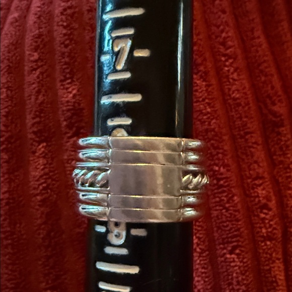 Sterling Silver Rope Knot Wide Band Ring – Heavy 18g Judith Ripka - Picture 3 of 9